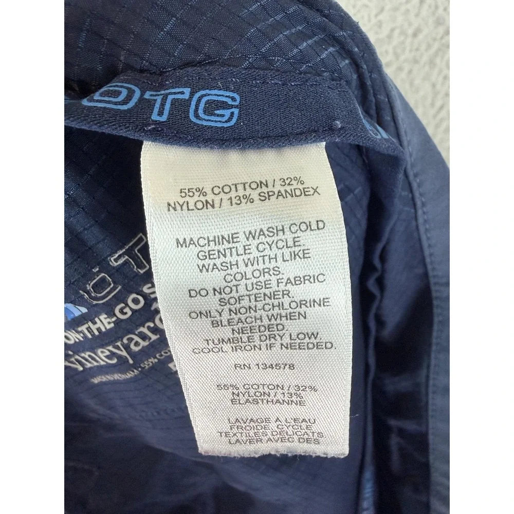 Vineyard Vines On-The-Go Shorts Mens 50 Blue Stretch Chino 10 Inseam Big Tall